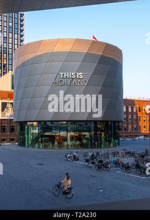 Amsterdam, Paesi Bassi - 02 Settembre 2018: questo è Holland Scoprite Amsterdam in Amsterdam Noord, Paesi Bassi Foto Stock