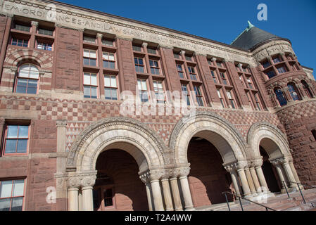 Boston, MS, USA, 9 dicembre 2018-l'Università di Harvard è stato finanziato nel 1636 e chiamato dopo il suo primo benefattore John Harvard Foto Stock