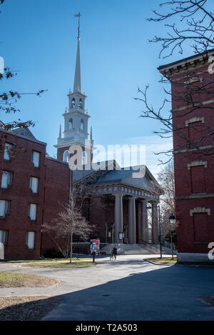 Boston, MS, USA, 9 dicembre 2018-l'Università di Harvard è stato finanziato nel 1636 e chiamato dopo il suo primo benefattore John Harvard Foto Stock