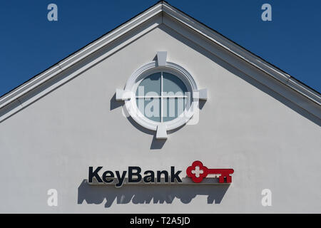 Lansdale, PA - Marzo 19, 2019: KeyBank è sulla civica 50 Elenco note di cui 50 più comunità-minded aziende in tutta la nazione come determinato dal punto Foto Stock