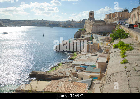 Vista Sul Monumento Commemorativo Della Guerra Di Assedio Di La Valletta Foto Stock