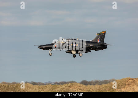 RAF T2 Hawk piano di formazione di atterraggio. Foto Stock