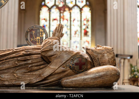 Bagno, Somerset, Regno Unito, 22 febbraio 2019, Abbazia di Bath Foto Stock