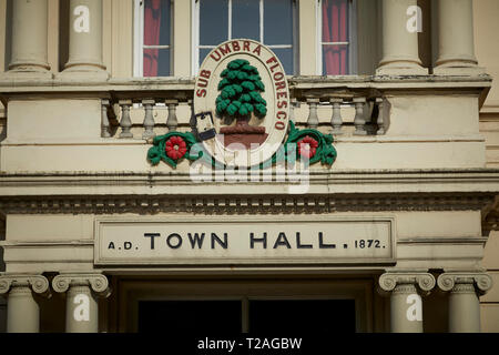 Wavertree Municipio su High Street, Liverpool, Merseyside ora chiuso e abbandonato Foto Stock
