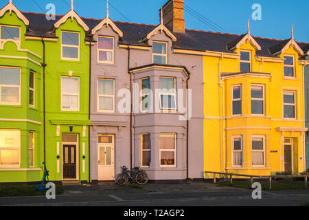 Borth,rural,mare,beach,holiday,costa,coastal,village,resort,Nord,d,Aberystwyth,Ceredigion,West,metà,Galles,West Wales,il Galles Centrale,gallese, Foto Stock