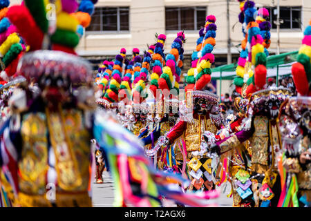 Di Negritos Huanuco,peruviano tradizionale danza andina, Huanuco regione,Perù.America del Sud. Foto Stock