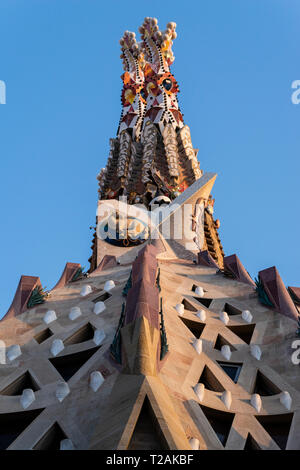 Tempio Espiatorio della Sacra Famiglia,Barcellona,Spagna,l'Europa.Antonio Gaudí architetto. Foto Stock