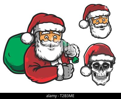 Adesivo Santaclaus Foto Stock