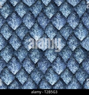 Seamless texture di dragon scale, pelle di rettile Foto Stock