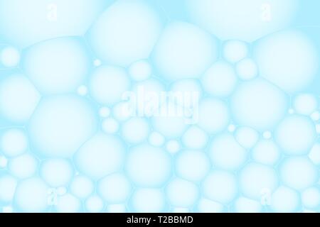 Cellule geometrica formata da bolle di sapone e acqua Illustrazione Vettoriale