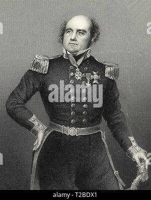 Sir John Franklin (1786-1847), inglese capitano di mare Artico e explorer. Foto Stock