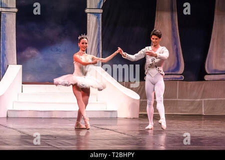 Il Cuban National Ballet esegue "Cenerentola" a Tearo la Caridad, Santa Clara, Cuba Foto Stock