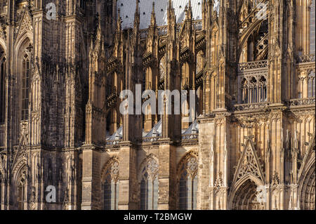 Dettagli della cattedrale di Colonia Foto Stock