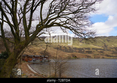 Loch Lomond dal Ardlui Hotel, Argyle, SCOZIA Foto Stock