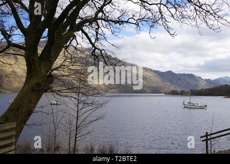 Loch Lomond dal Ardlui Hotel, Argyle, SCOZIA Foto Stock