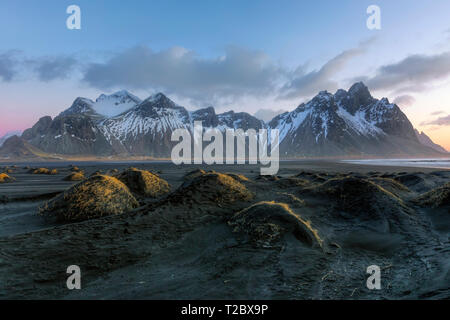 Stokksnes, Hornafjordur, Hofn, Sud Islanda, Islanda, Europa Foto Stock