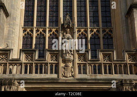 Bagno, Somerset, Regno Unito, 22 febbraio 2019, Abbazia di Bath Foto Stock