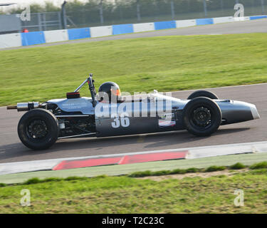 Rob Smith, Merlyn Mk20, storica Formula Ford, HSCC, season opener, Sabato, 30 marzo 2019, Donington Park, Chris McEvoy, il circuito da corsa, cjm foto Foto Stock