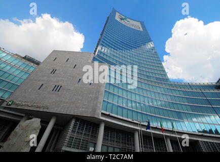 Milano, Italia - 12 Maggio 2018: vista del "Palazzo della Regione", è il pubblico sede amministrativa italiane per la regione Lombardia in Milano, Foto Stock