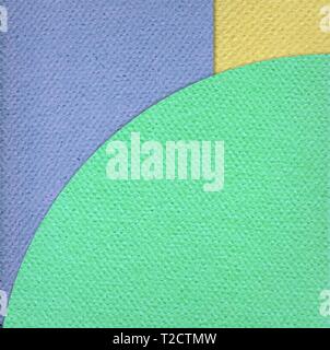 Vettore Sfondo carta di colore forme di cartone con ombre trasparenti, realistico effetto di carta e forme geometriche collage Illustrazione Vettoriale