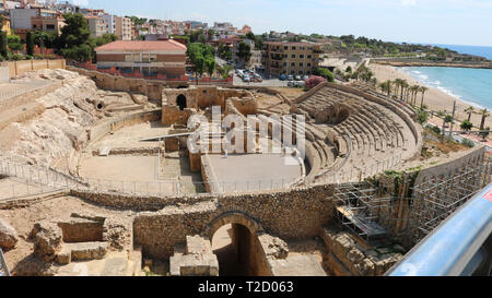 Anfiteatro di Tarragona durante i Giochi del Mediterraneo nel giugno 2018 Foto Stock