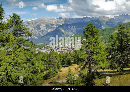 Vedute del resort di risoul Francia Foto Stock