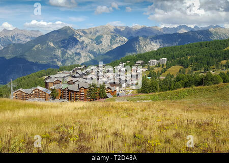 Vedute del resort di risoul Francia Foto Stock