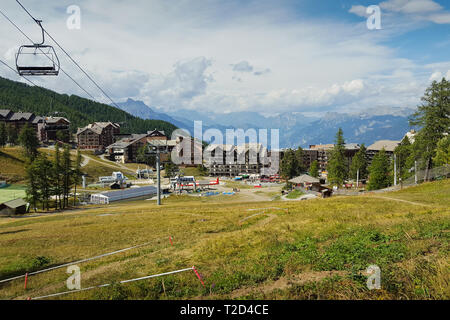 Vedute del resort di risoul Francia Foto Stock