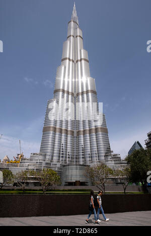 Il Burj Khalifa grattacielo a Dubai, Emirati Arabi Uniti Foto Stock