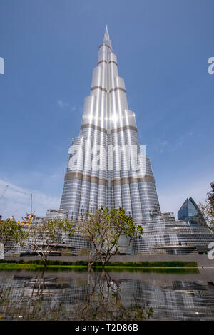 Il Burj Khalifa grattacielo a Dubai, Emirati Arabi Uniti Foto Stock