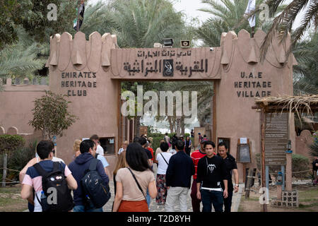 Emirati Arabi Uniti Heritage Village - Emirates Heritage Club, Abu Dhabi, Emirati Arabi Uniti Foto Stock