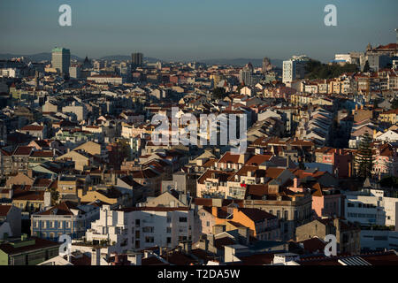 Lisbona, Portogallo. Xx Febbraio 2018. Punto di vista di Nossa Senhora do Monte. Foto Stock