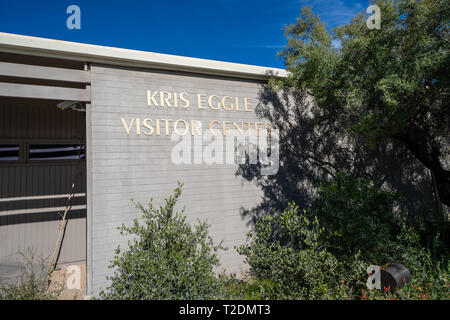 Ajo, Arizona - Marzo 23, 2019: Centro Visitatori dedicato alla US National Park Ranger Kris Eggle, che è stato assassinato da un farmaco messicano cartello nel 2002 a o Foto Stock