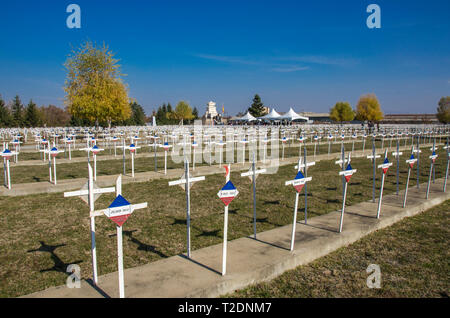 Francese cimitero militare a Bitola (Monastir), Macedonia Foto Stock