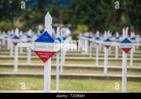 Il francese WW1 cimitero militare a Bitola Macedonia Foto Stock