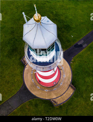 Smeaton Tower, Plymouth, Regno Unito, preso all'alba in una mattina overcast. Foto Stock