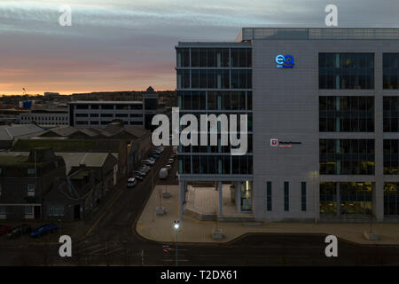 Annan House, Aberdeen City Centre Office Block per le società petrolifere e di gas naturale. Foto Stock