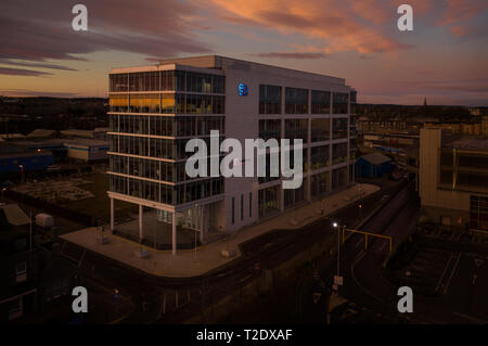 Annan House, Aberdeen City Centre Office Block per le società petrolifere e di gas naturale. Foto Stock