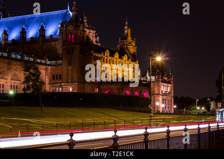 Il vecchio Kelvingrove Art Gallery and Museum di Glasgow. Foto Stock