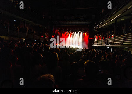 Barcellona, Spagna. 0914 Marzo, 2019. Concerto di Ivan Ferreiro in Barts alla chitarra BCN. Fotografo: Credito: Aitor Rodero. Foto Stock