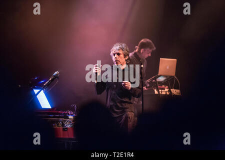 Barcellona, Spagna. 0914 Marzo, 2019. Concerto di Ivan Ferreiro in Barts alla chitarra BCN. Fotografo: Credito: Aitor Rodero. Foto Stock