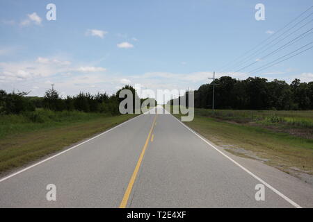 Route 75 andando però Oklahoma Foto Stock