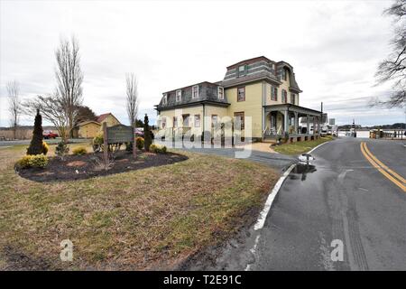 Whitehaven bed and breakfast e traghetto nel Maryland - il più vecchio e più lungo traghetto operativo in funzione negli Stati Uniti, che è MOLTO piccolo grande hotel 4* Foto Stock