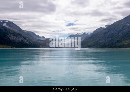 Il ghiacciaio di Reid nel Glacier Bay, il Parco Nazionale di Glacier Bay, Alaska Foto Stock