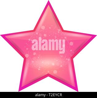 Unico realistico stella splendente icona. Alta dettagliata illustrazione vettoriale. Illustrazione Vettoriale