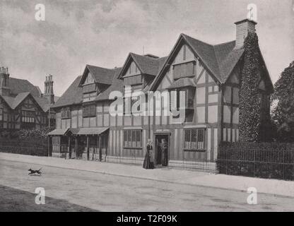 Shakespeare's House, Stratford-On-Avon Foto Stock