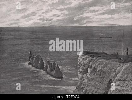 Gli aghi, Isola di Wight Foto Stock