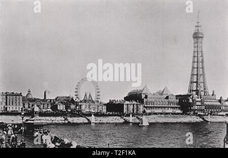 Blackpool dal North Pier Foto Stock