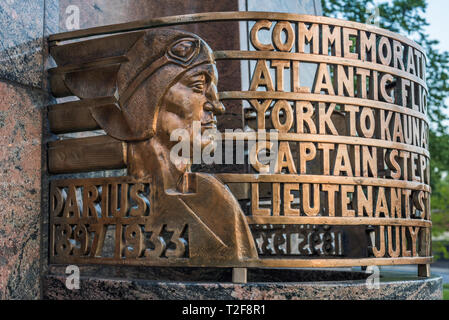 Dario e Girenus monumento in Marquette Park Foto Stock