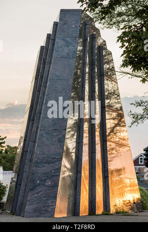 Dario e Girenus monumento in Marquette Park Foto Stock